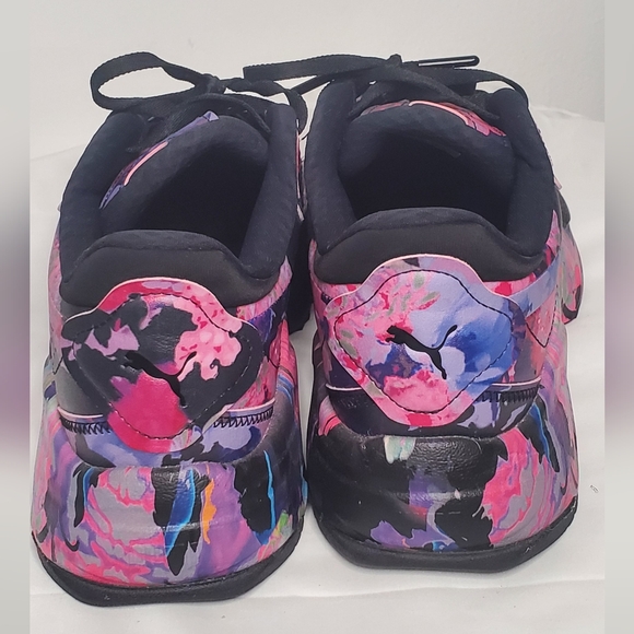 PUMA - size 9.5- Womens Orkid Intense Floral Sneakers Shoes - Black floral - Picture 3 of 12